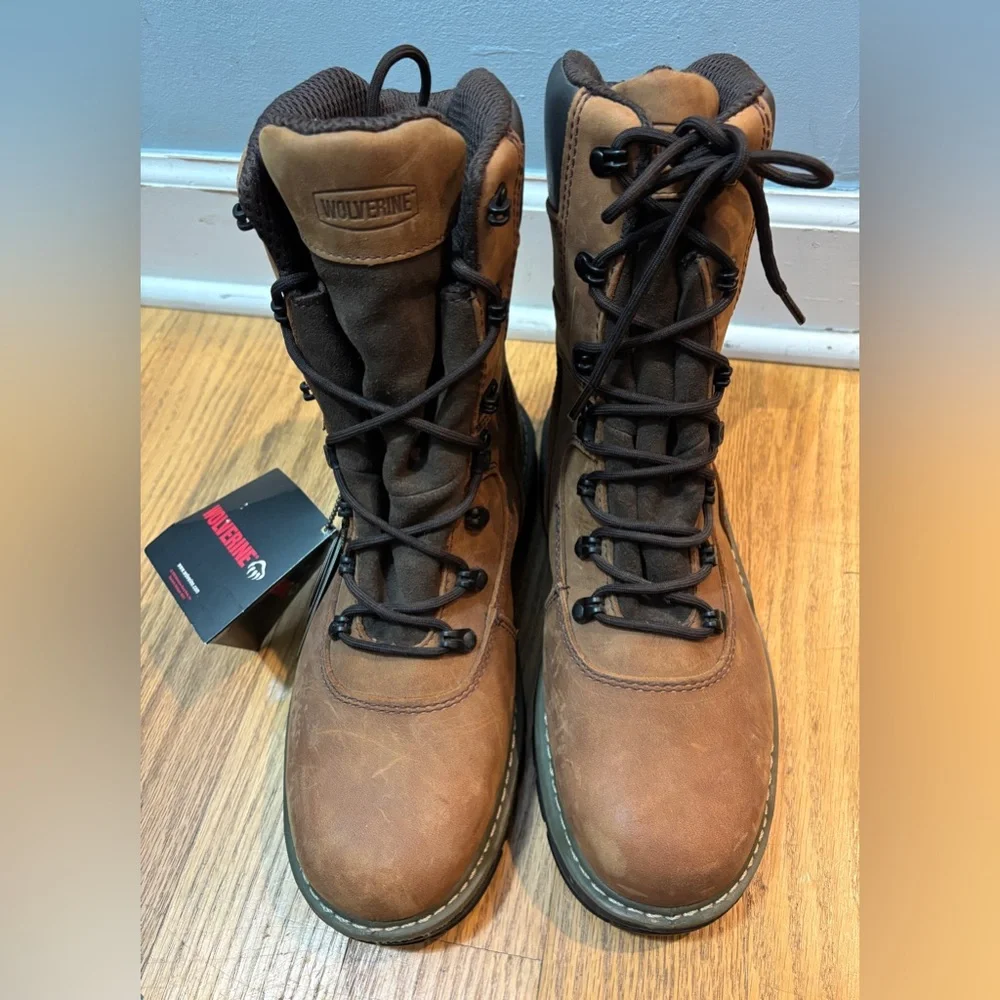 Wolverine Men's Waterproof Marauder 8-Inch Boot W/Steel‎ Toe Contour Welt Sz 8EW